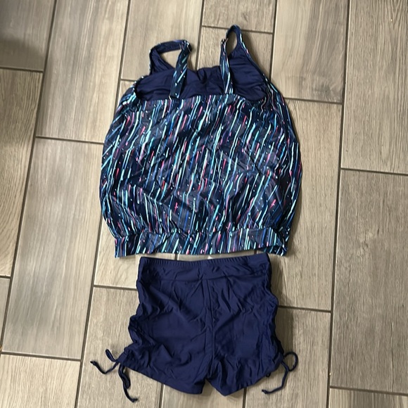 Yonique Blouson Tankini Swimsuits for Women 2 Piece with Boyshorts - Picture 6 of 6